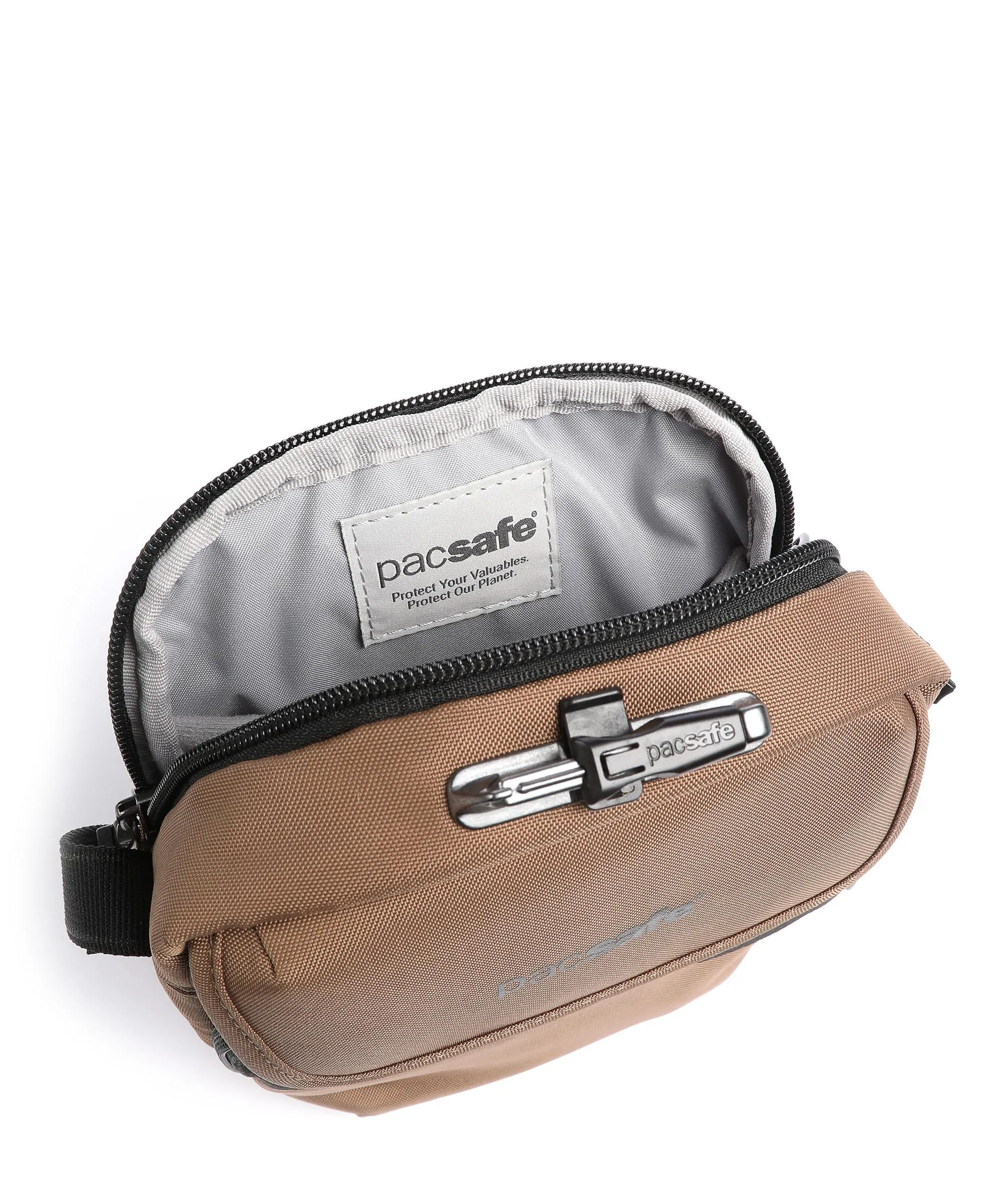  Pacsafe Metrosafe X Borsa a tracolla poliestere riciclato marrone  