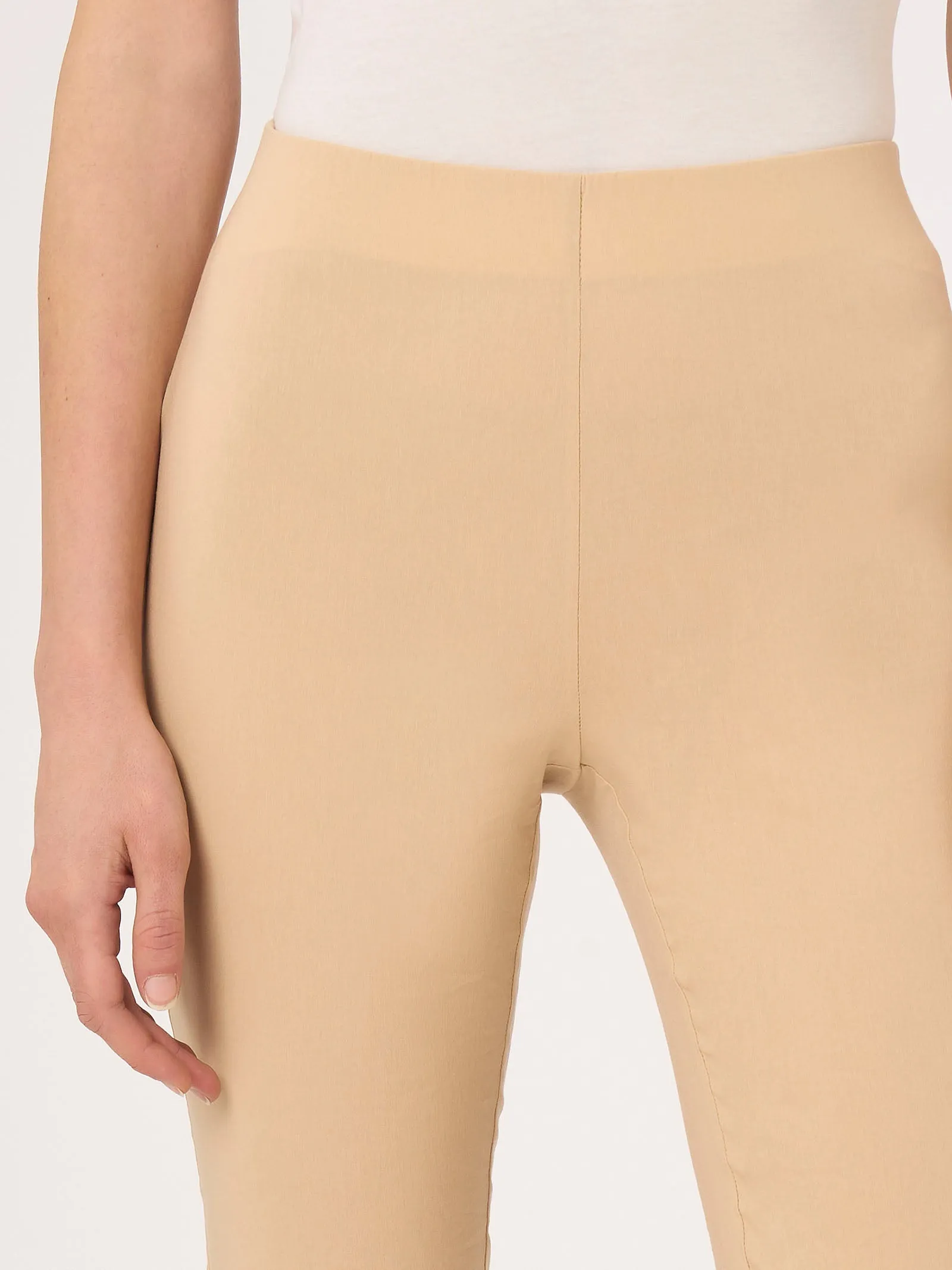 Pantalone capri con spacchetti in Super Fresh - Deep Lake