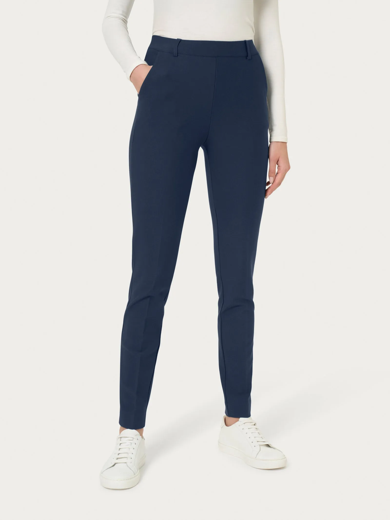 Pantalone chino slim con tasche in Compact - Persia