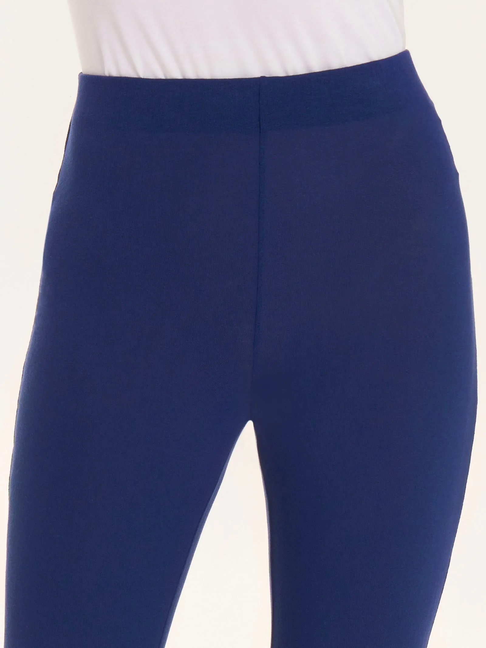Pantalone Flare in jersey di viscosa crêpe - Bleu