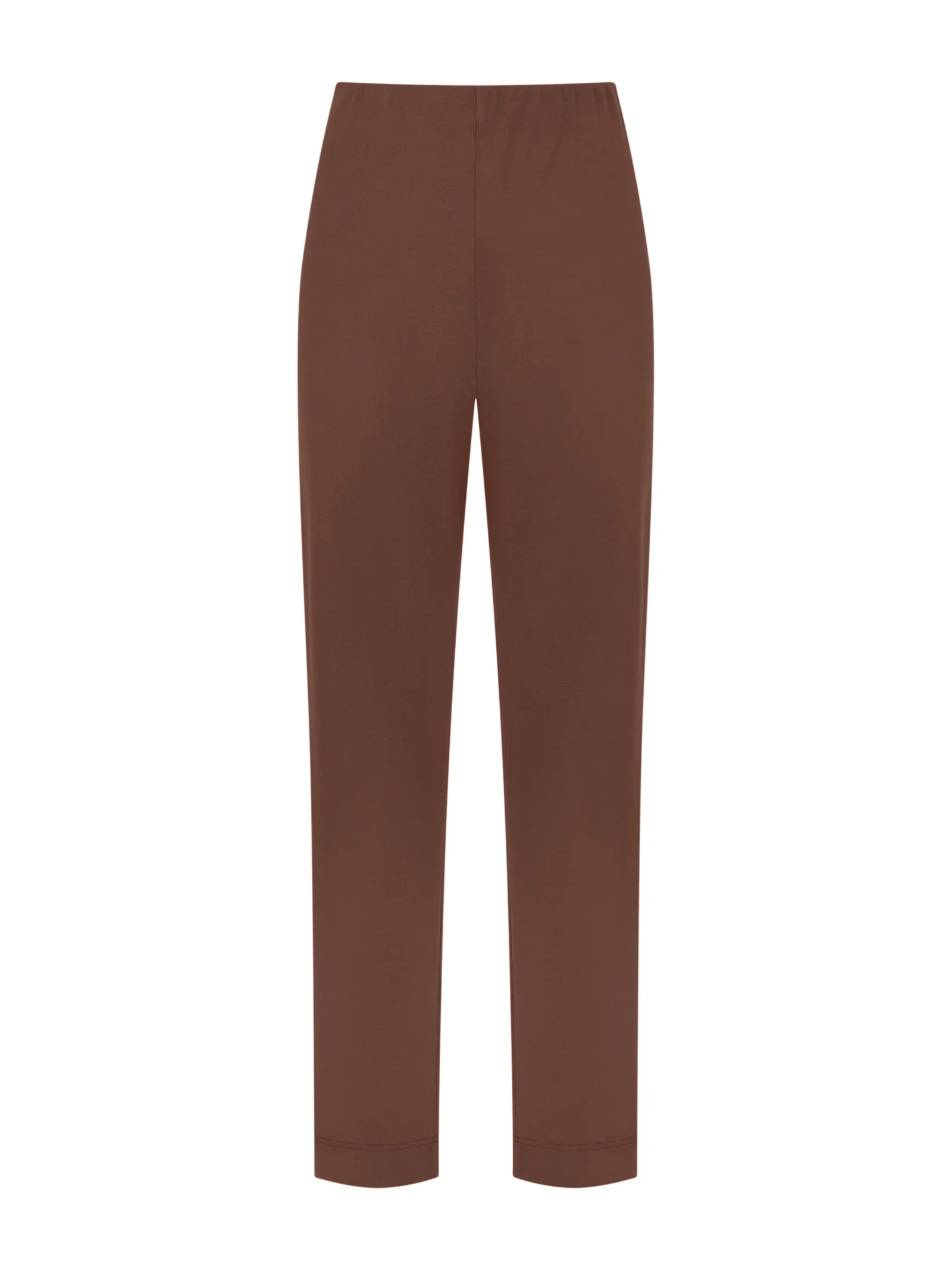 Pantalone in jersey di viscosa crêpe - Cappuccino