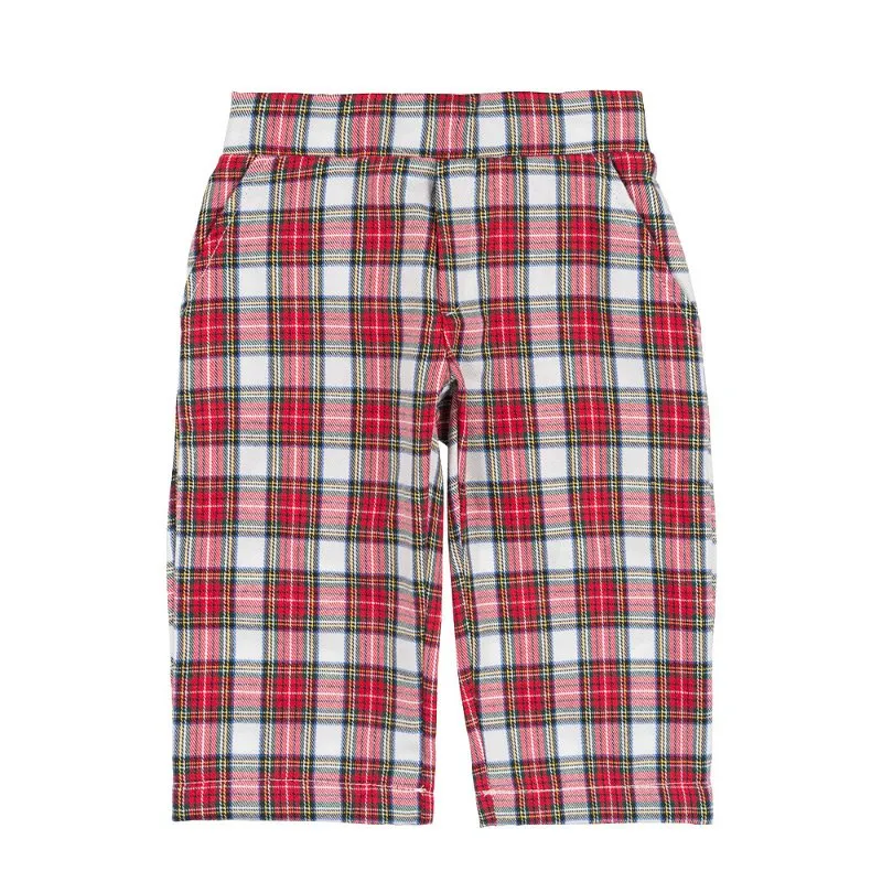 Pantalone in scozzese rosso