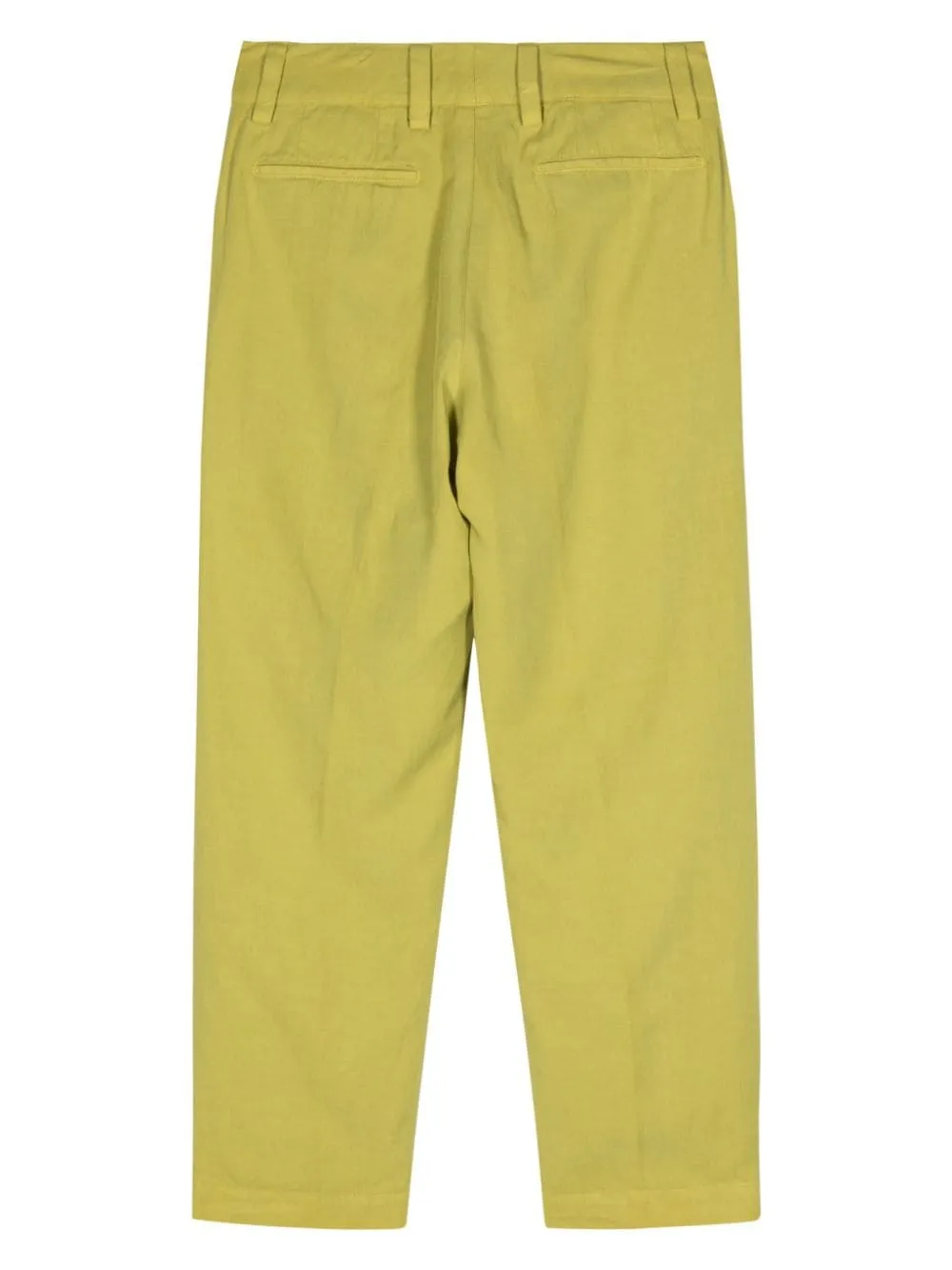 Pantaloni affusolati in twill in verde - donna