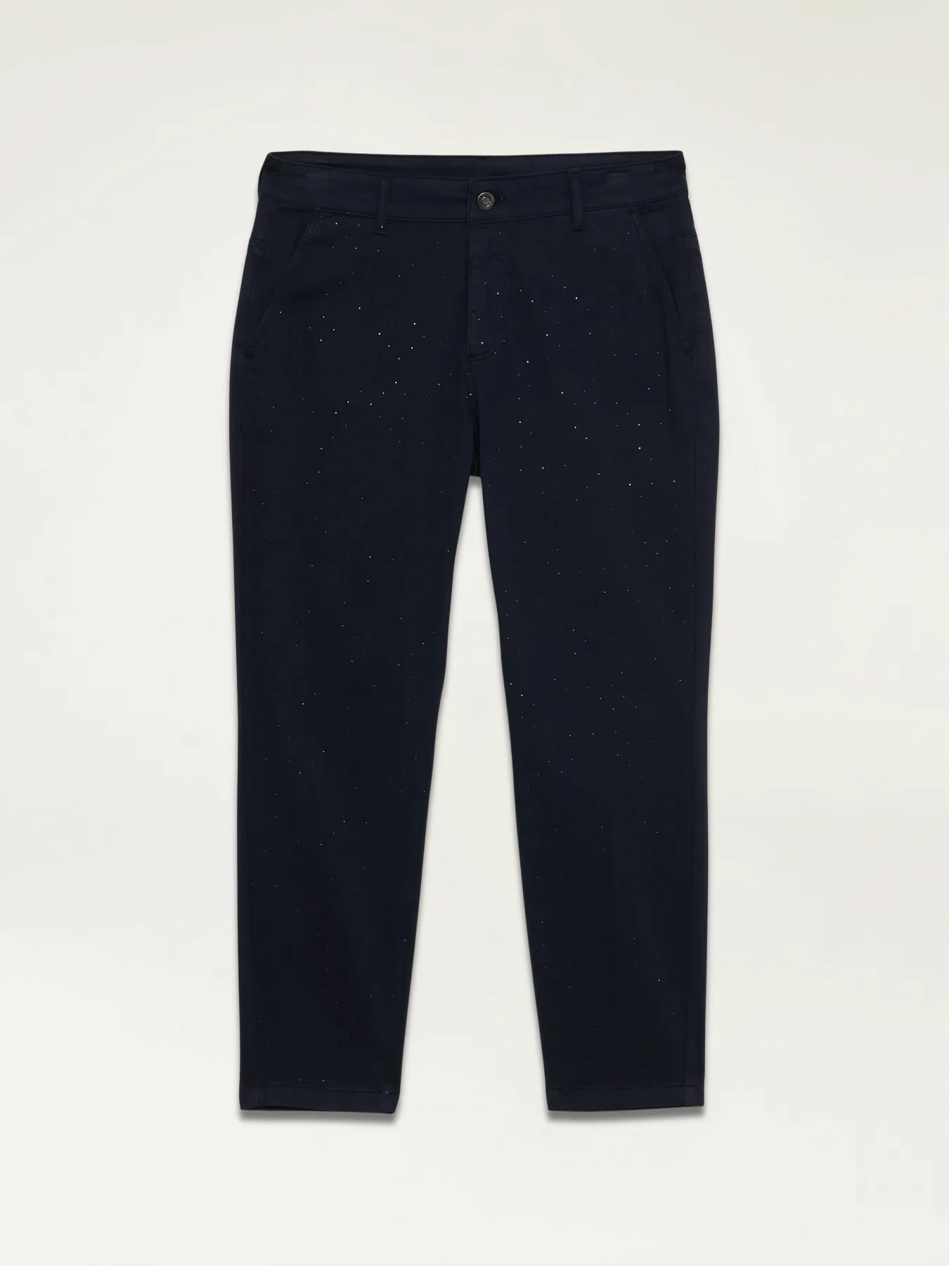 Pantaloni chino con cristalli