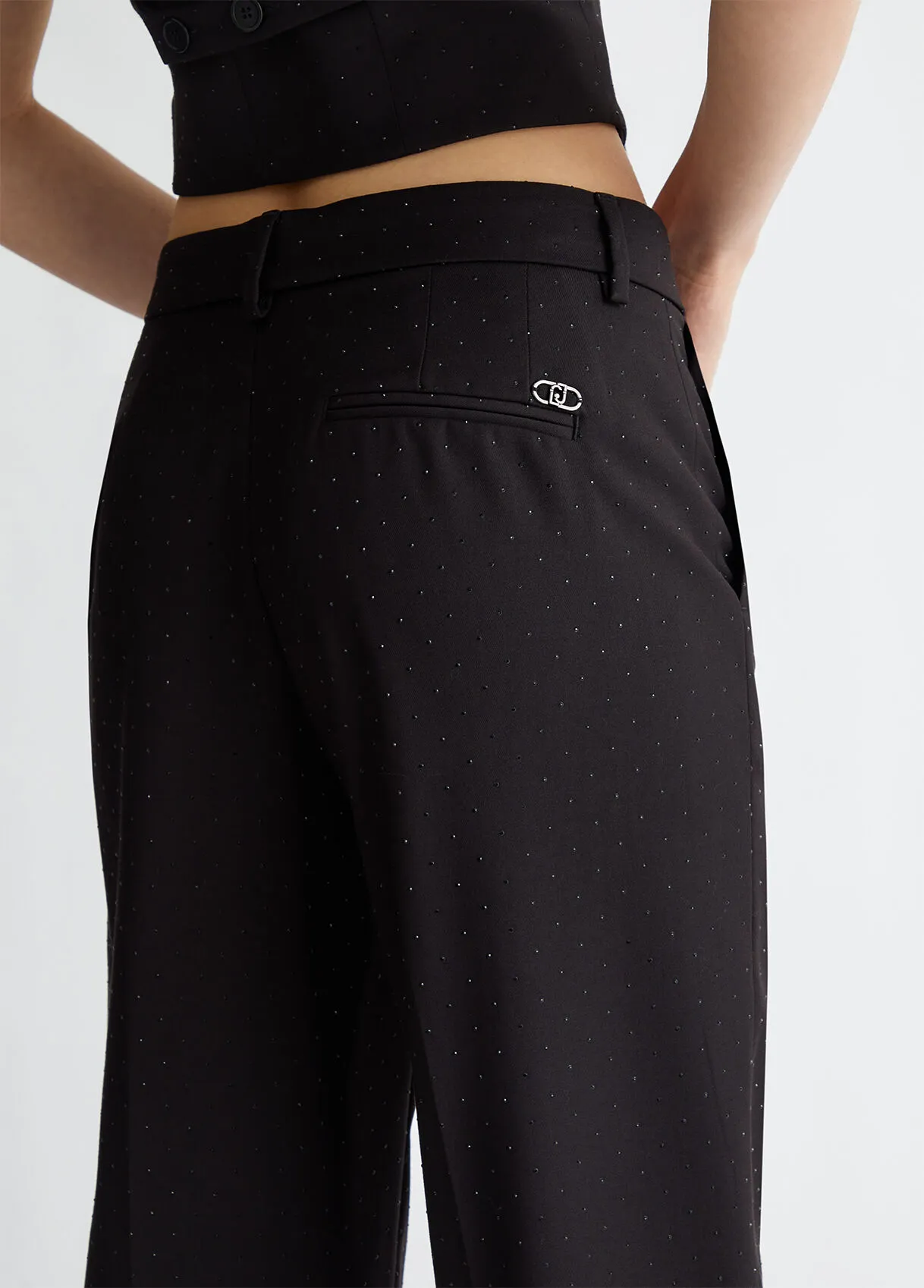 Pantaloni chino in twill