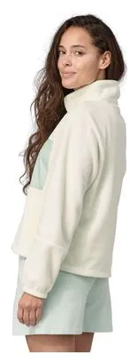 Patagonia Women's Microdini 1/2 Zip Fleece Sweat White