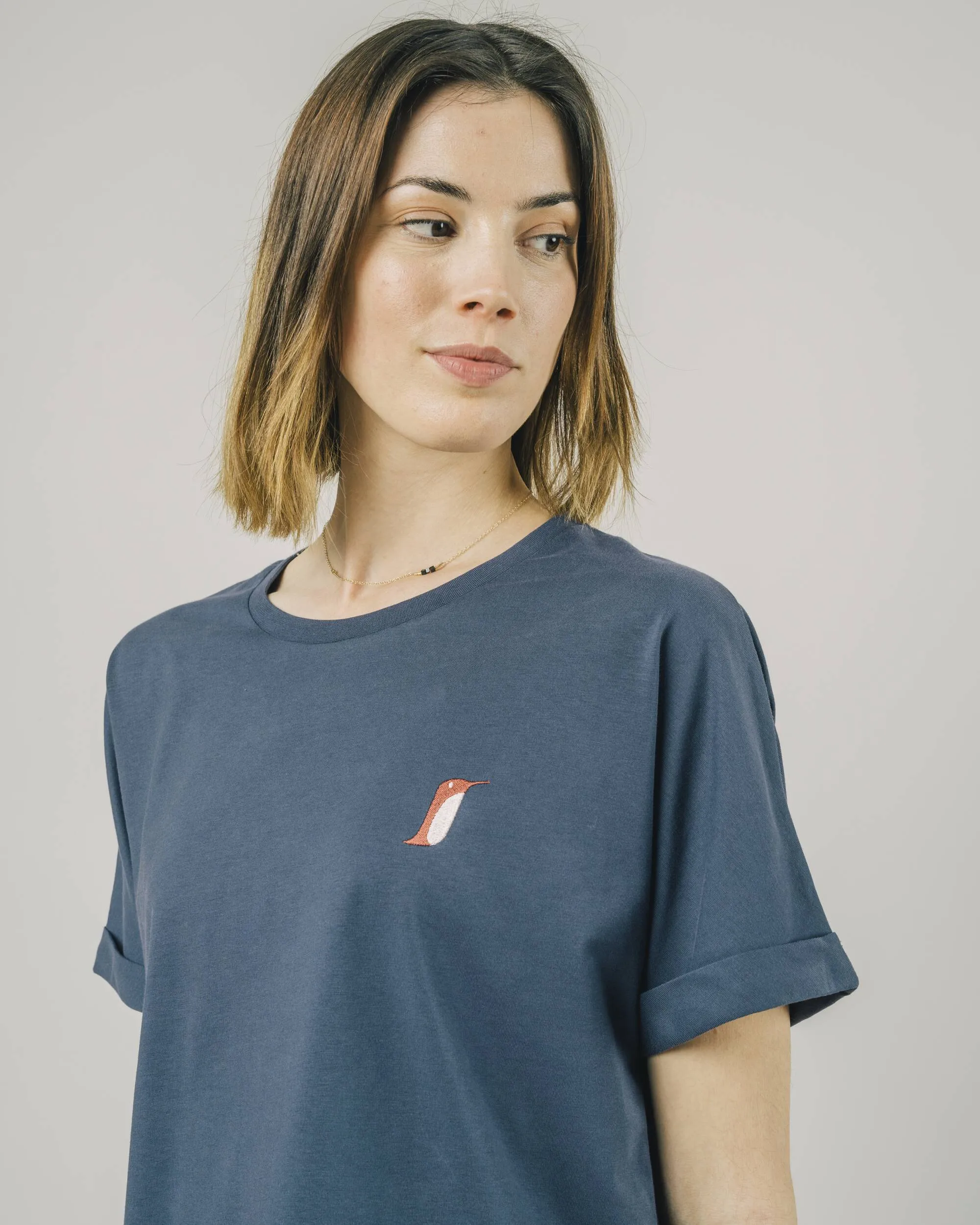PENGUIN OVERSIZE TEE - INDIGO