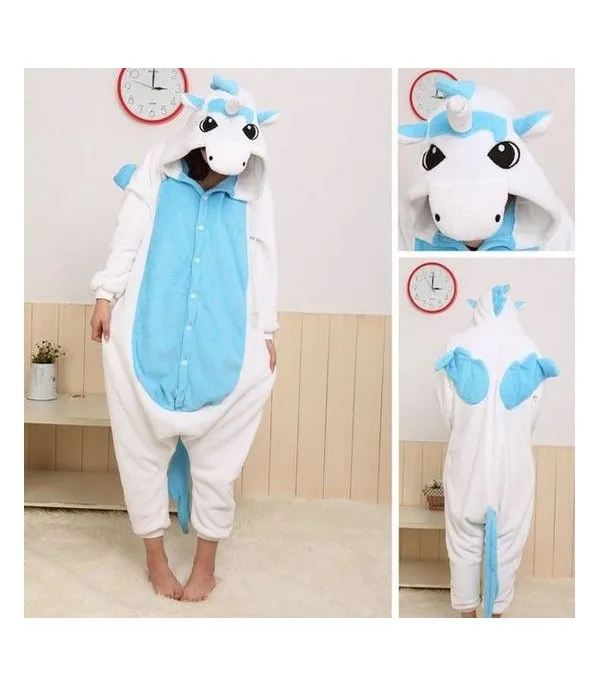 Pigiamone unicorn Azzurro