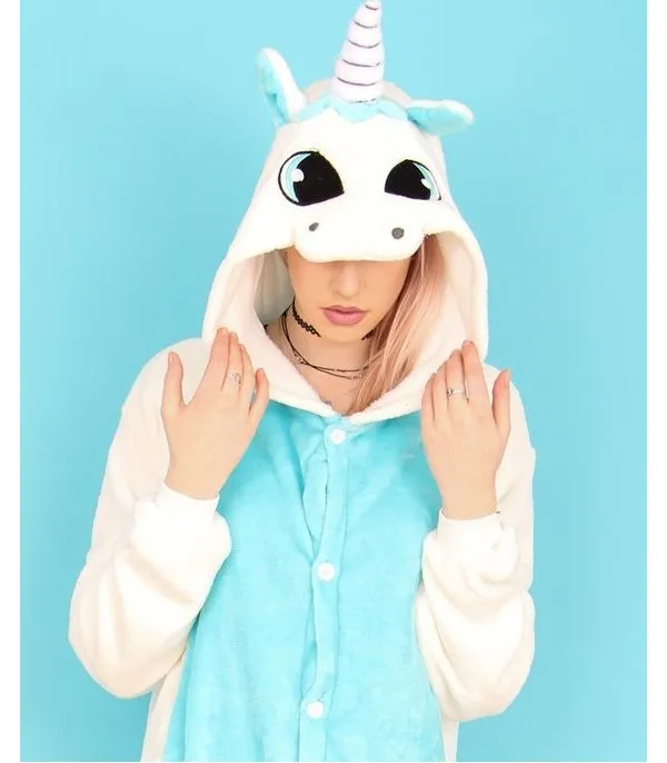 Pigiamone unicorn Azzurro