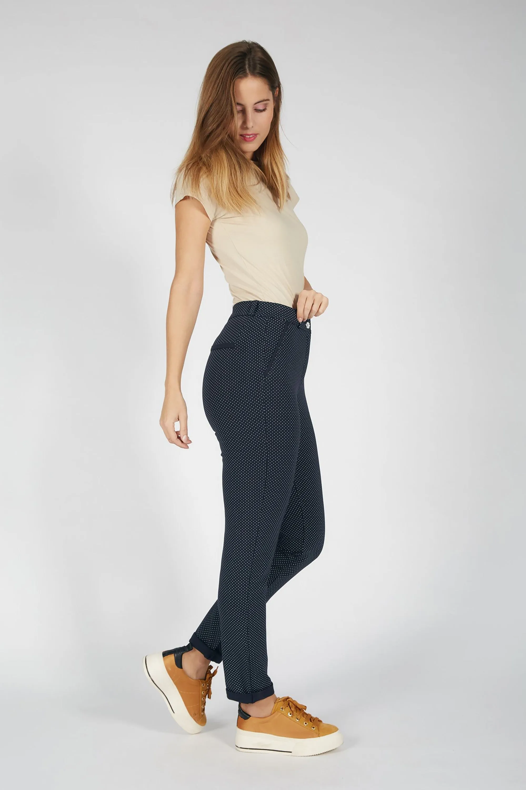 Plume Pms25 Pantalone in Punto Milano
