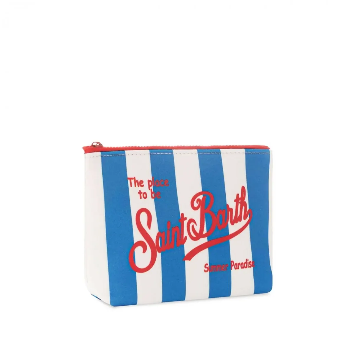 Pochette Aline A Righe, Blu