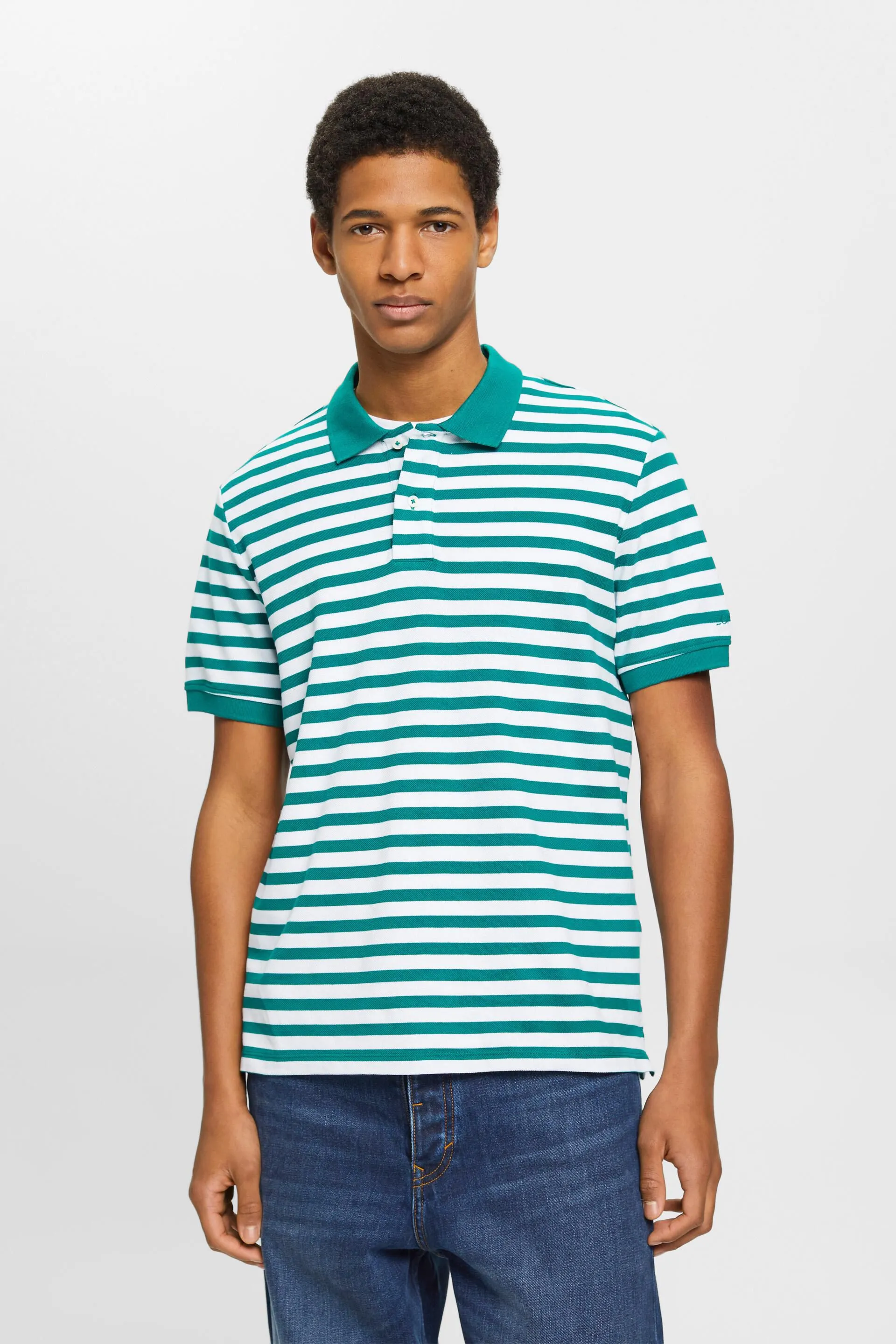 Polo a righe Slim Fit