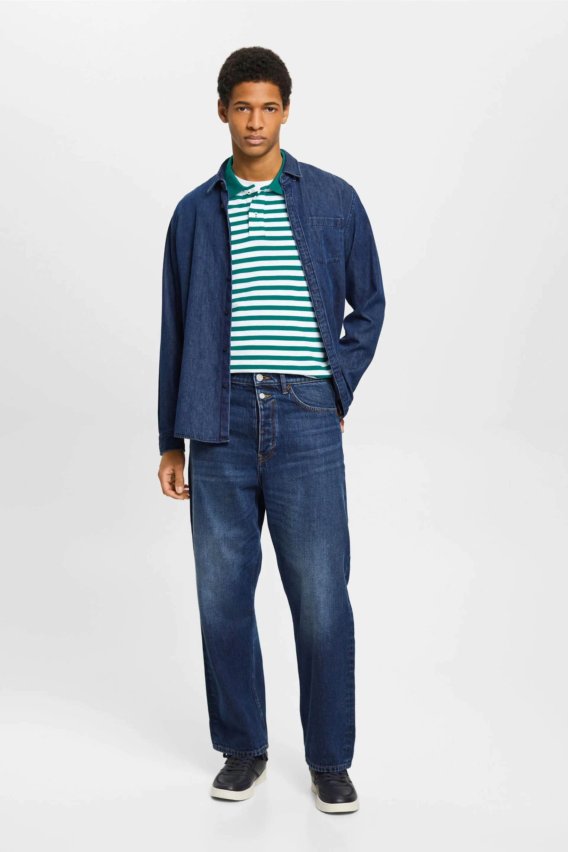 Polo a righe Slim Fit