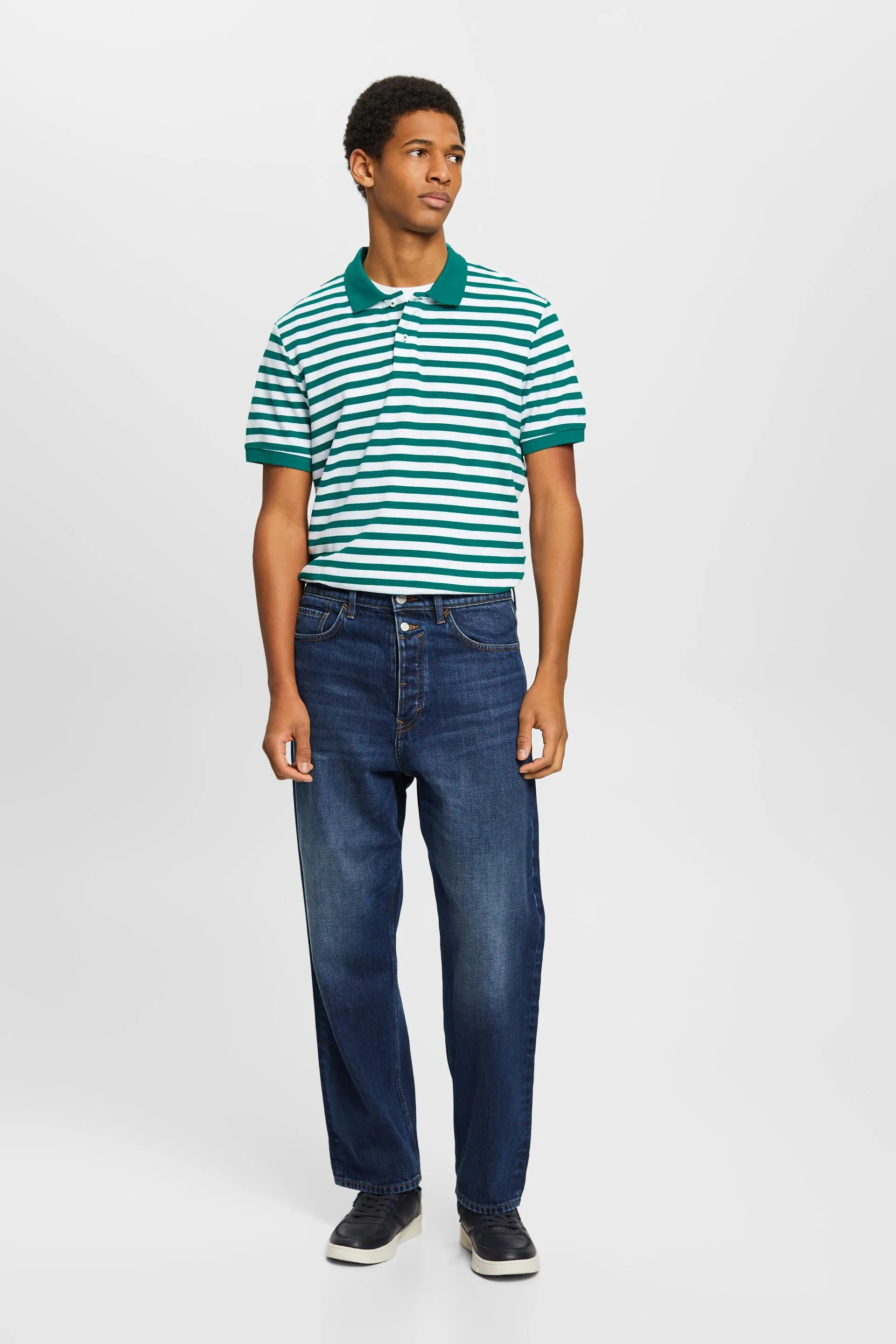 Polo a righe Slim Fit