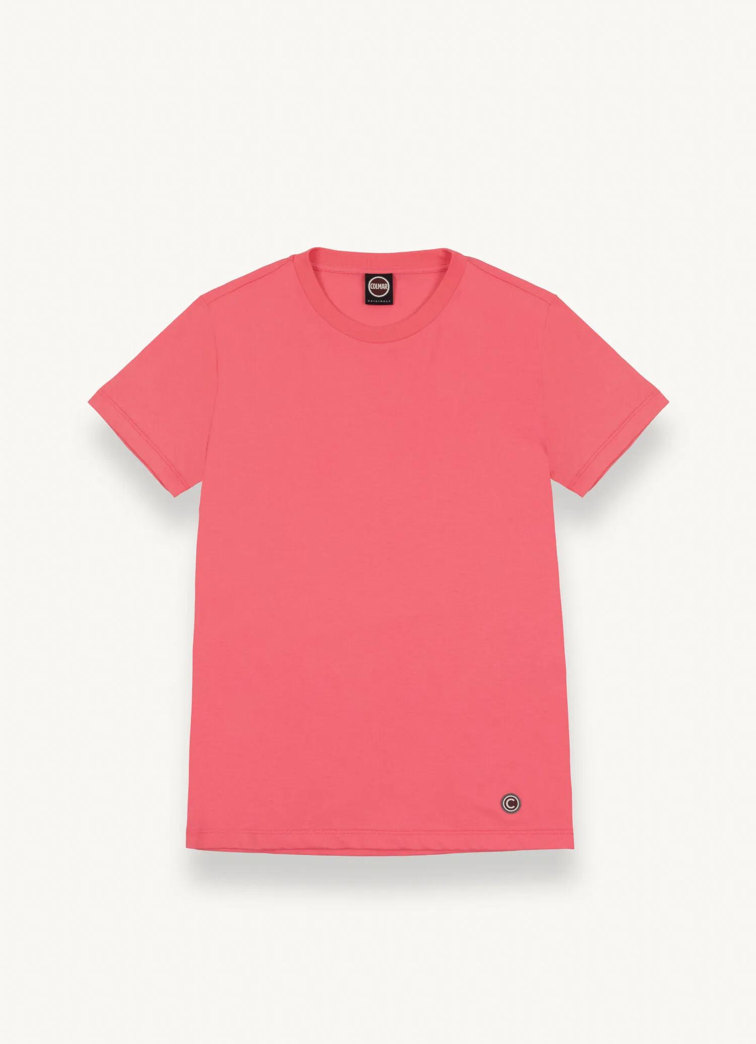 Round-neck stretch jersey T-shirt