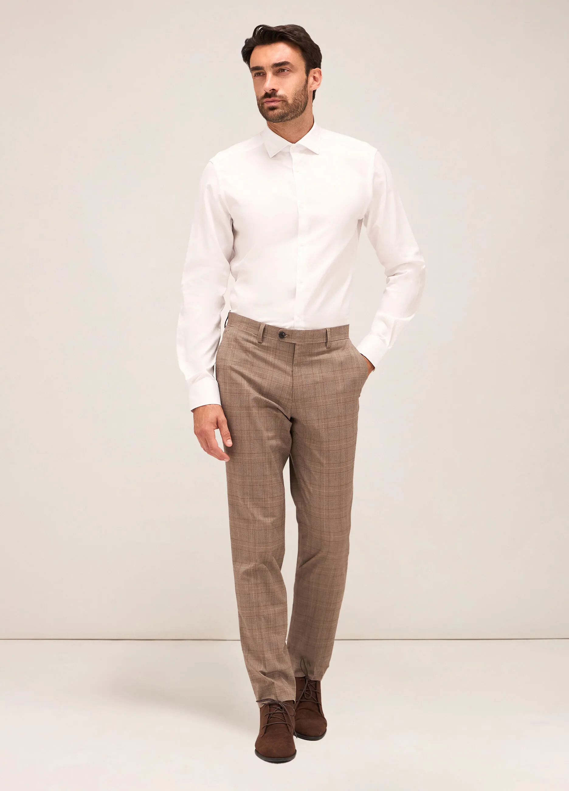 RUMFORD  Pantalone slim fit in lana stretch uomo