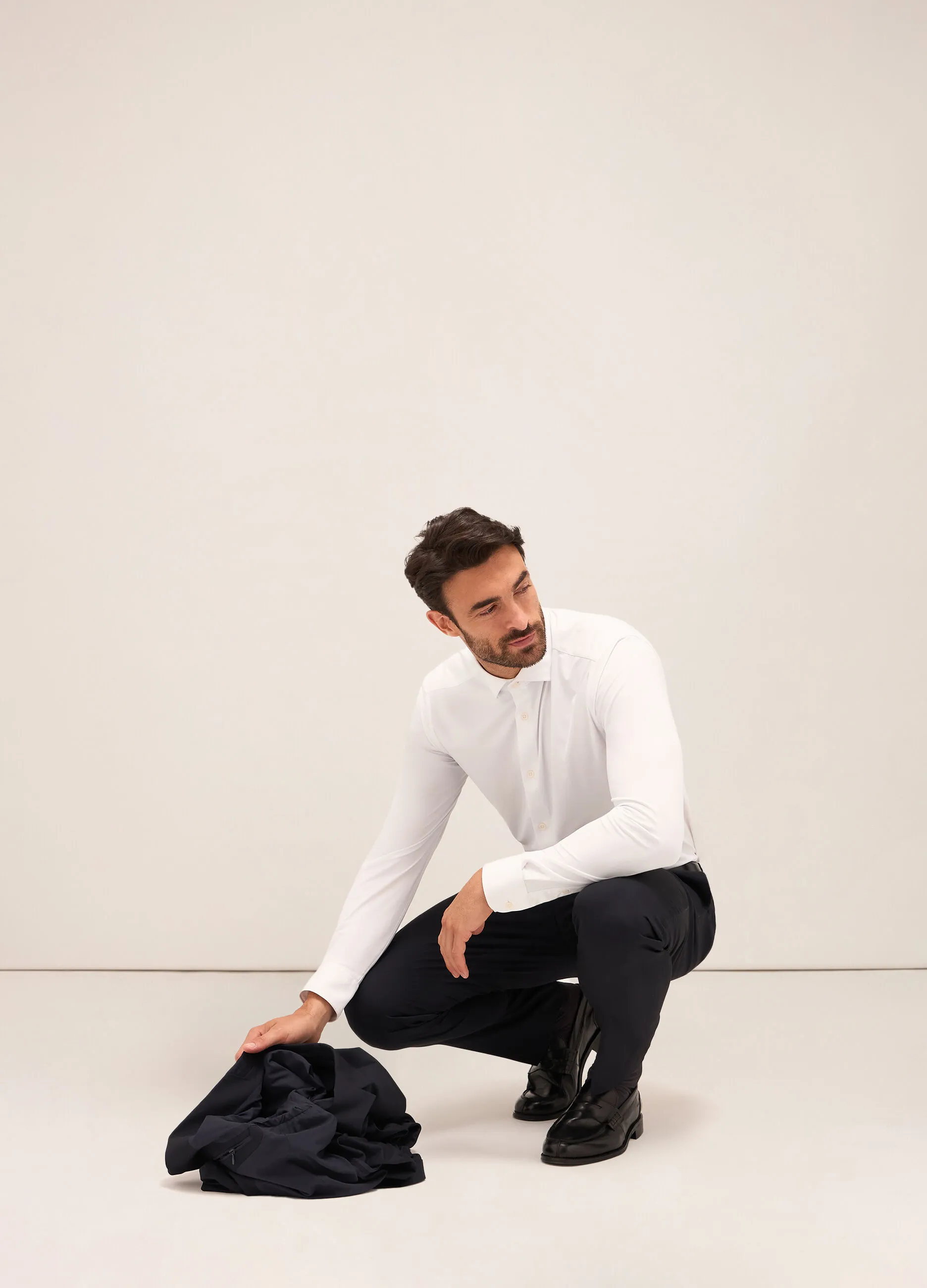 RUMFORD  Pantalone slim fit in tessuto tecnico stretch uomo