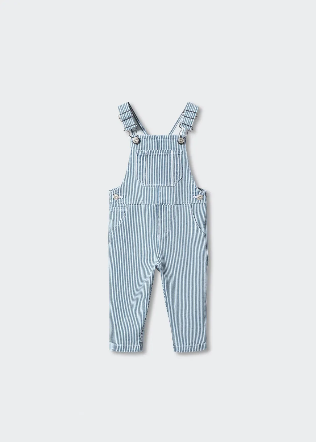 Salopette denim righe