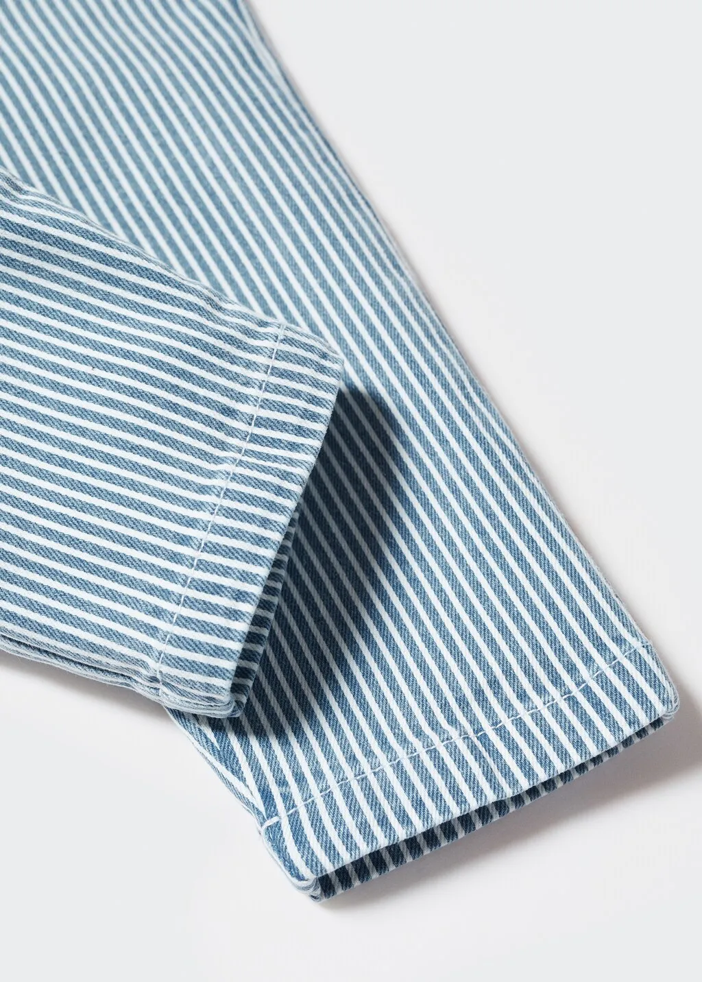 Salopette denim righe