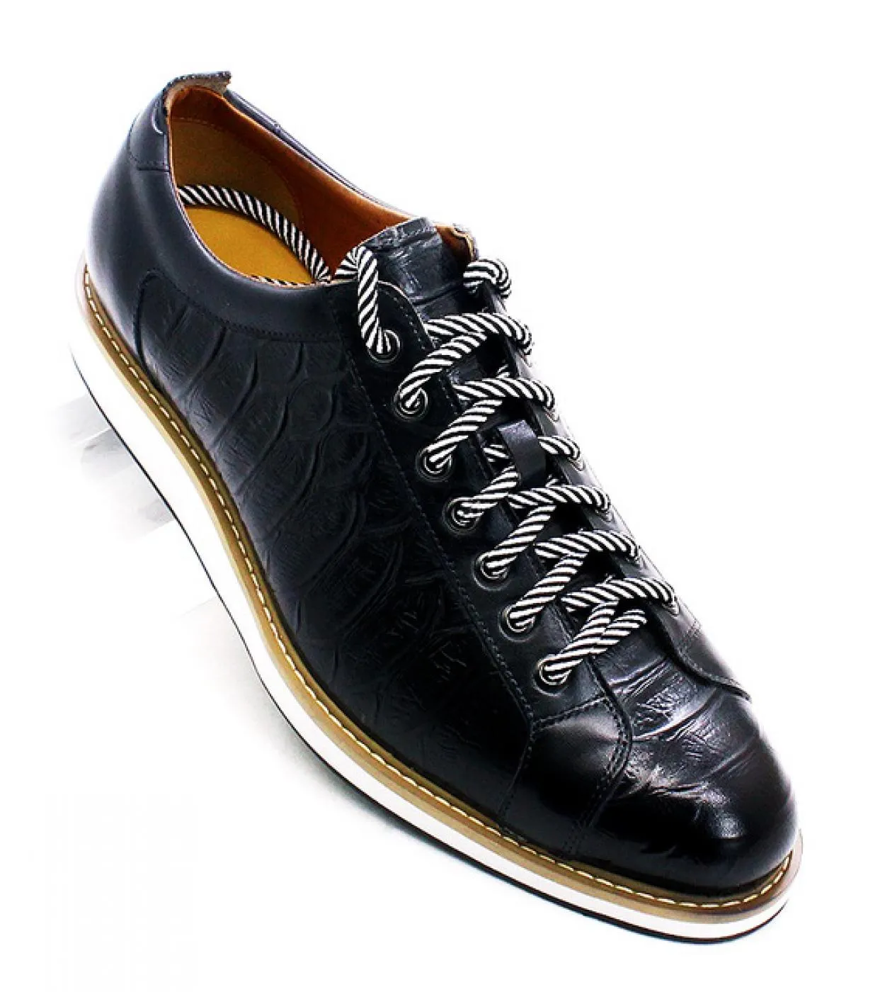 Scarpe basse in pelle di coccodrillo Scarpe di lusso in pelle di coccodrillo Scarpe da uomo in coccodrillo di lusso Scarpe casua