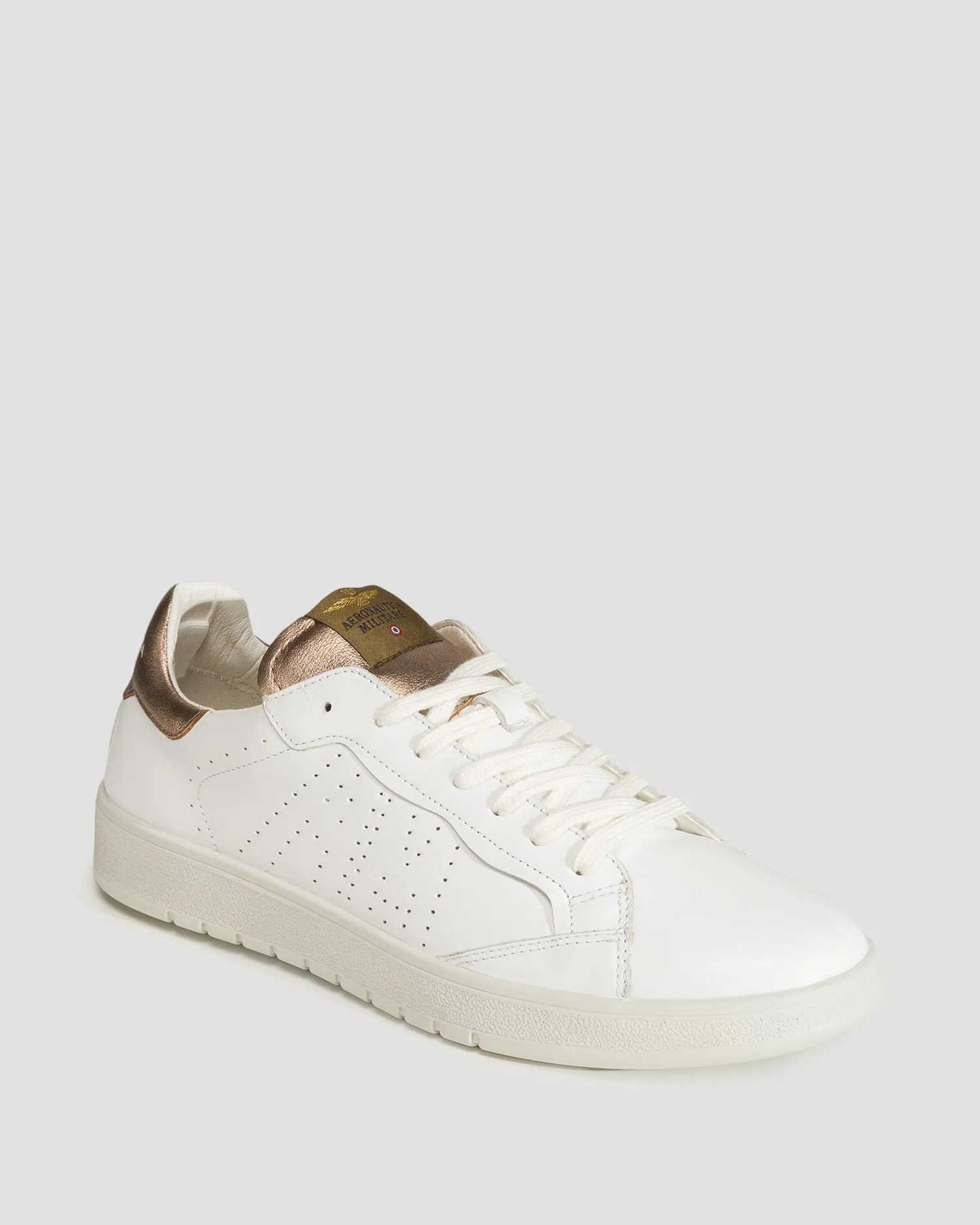 Scarpe bianche in pelle da donna Aeronautica Militare 241sc268dpl211-44