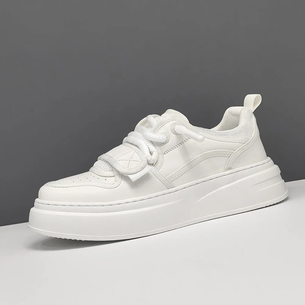 Scarpe casual con suola spessa con nastro in velcro traspirante alla moda da uomo