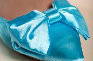 Scarpe con fiocco decorativo, blu