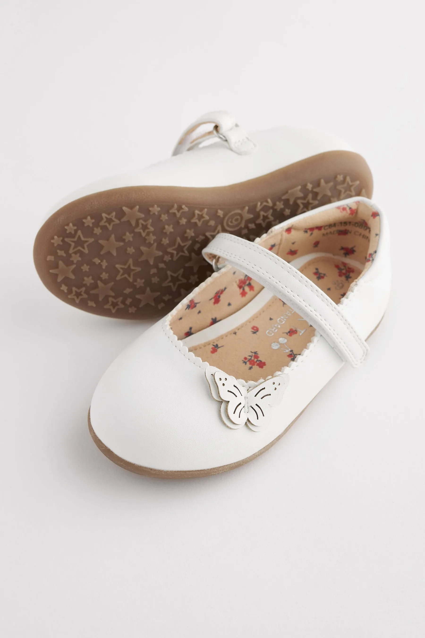 Scarpe Mary Jane con farfalle    