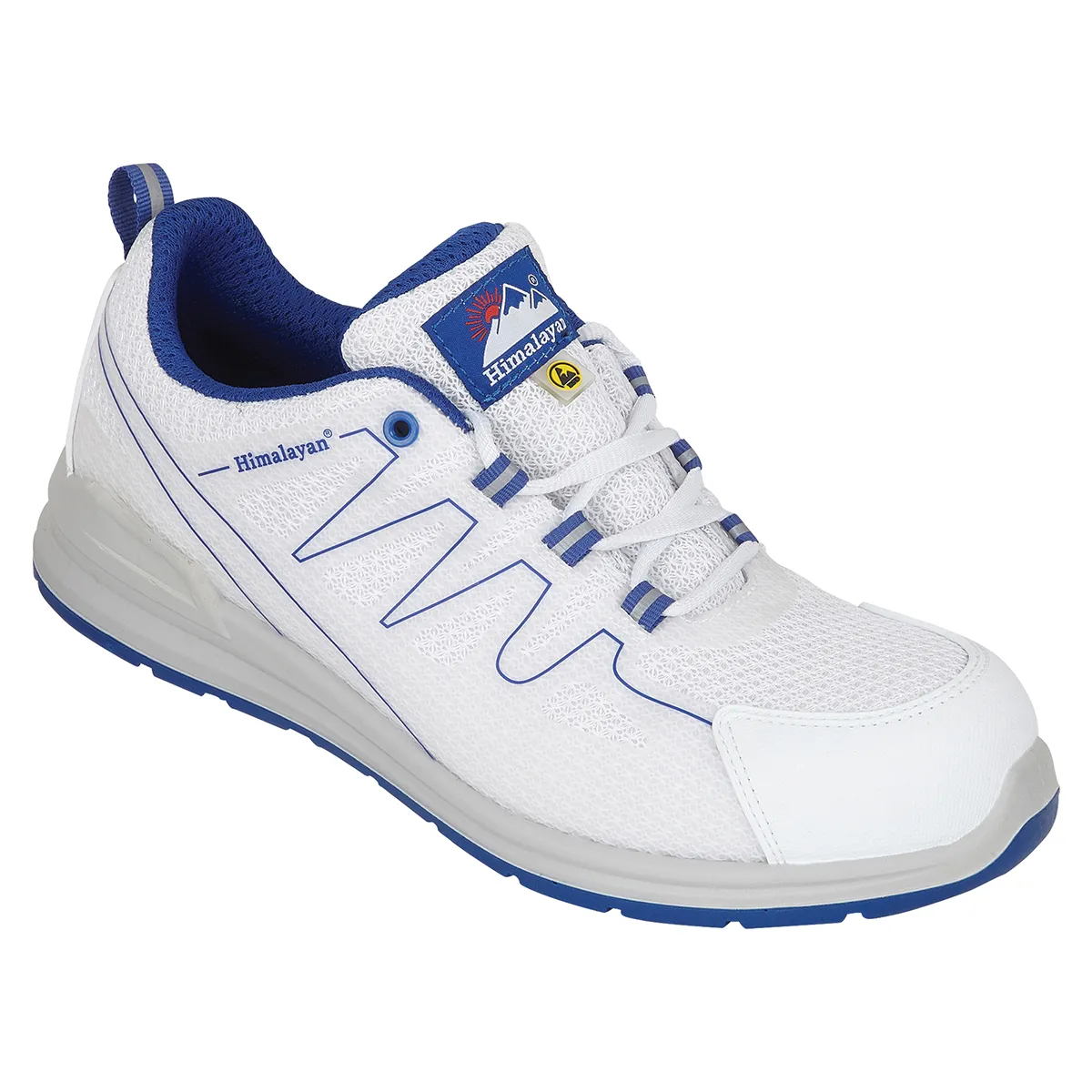 Scarpe sportive antinfortunistiche S1P Himalayan 4330, , Unisex tg. 49, col. bianco, con puntale di sicurezza