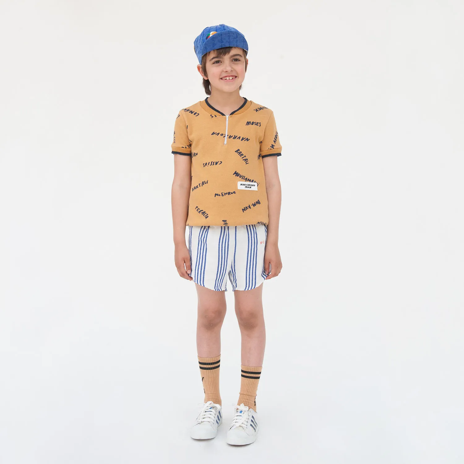 Shorts A Righe Bambino