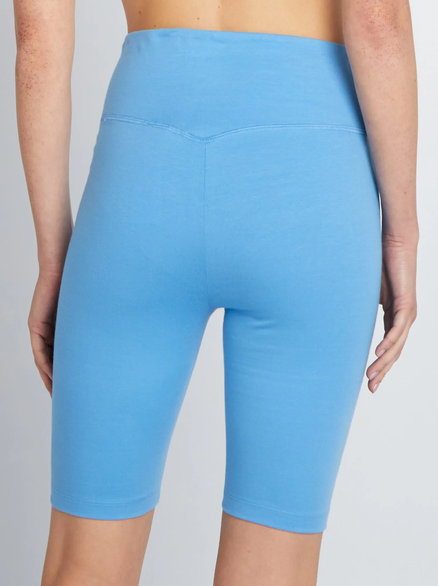 Shorts da ciclista tinta unita - BLU
