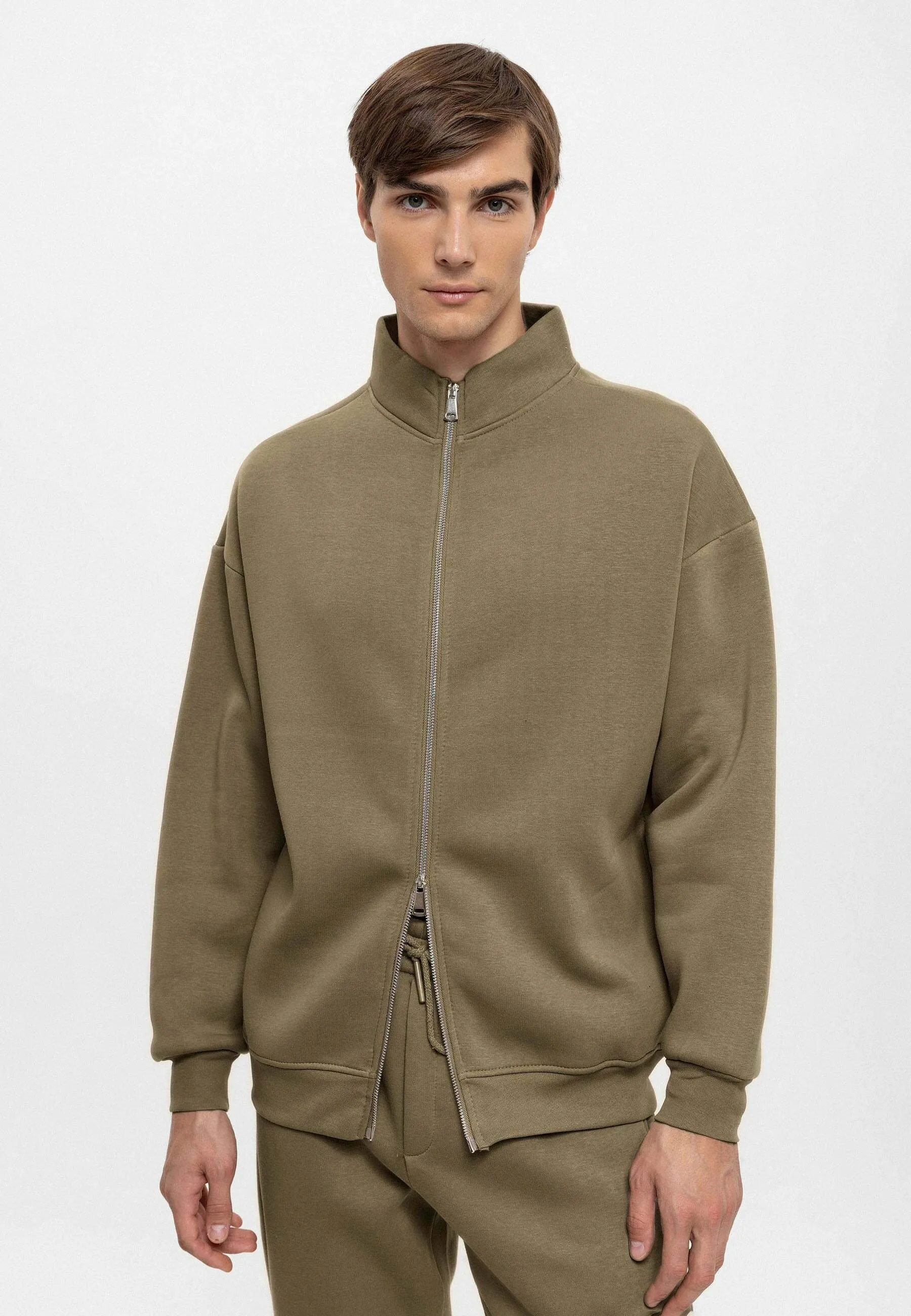 STAND COLLAR - Felpa con zip