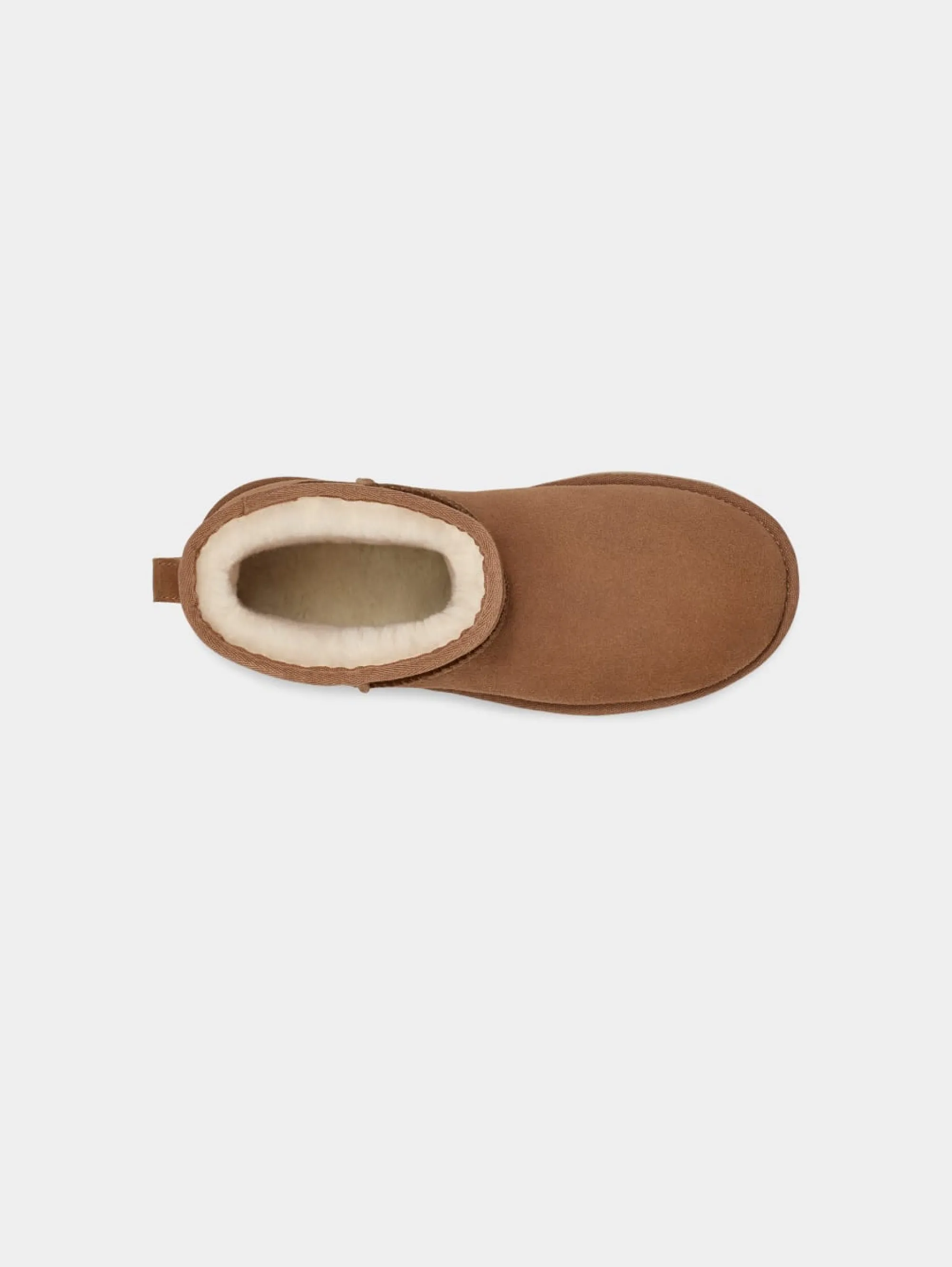 Stivaletti in Montone con Plateau Mini Classic Castagna