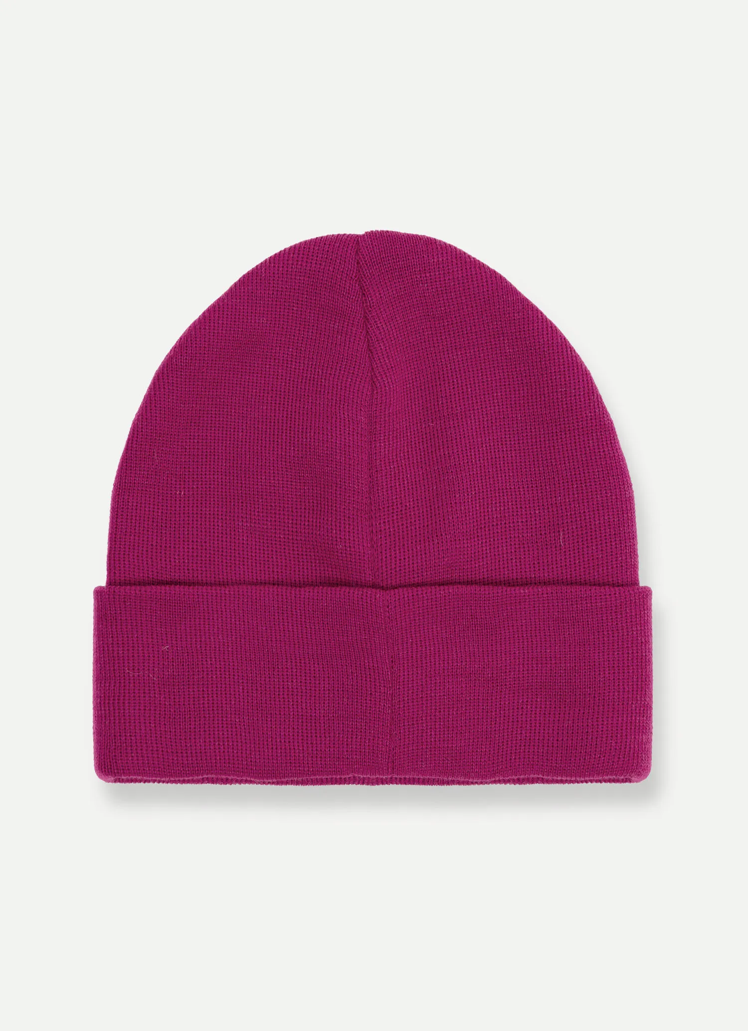 Stockinette stitch hat with turn-up