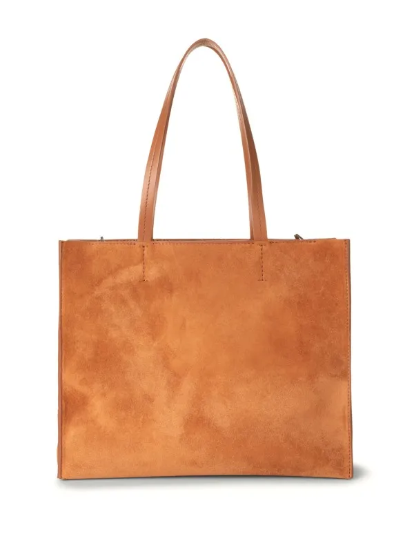 Suede shopping bag