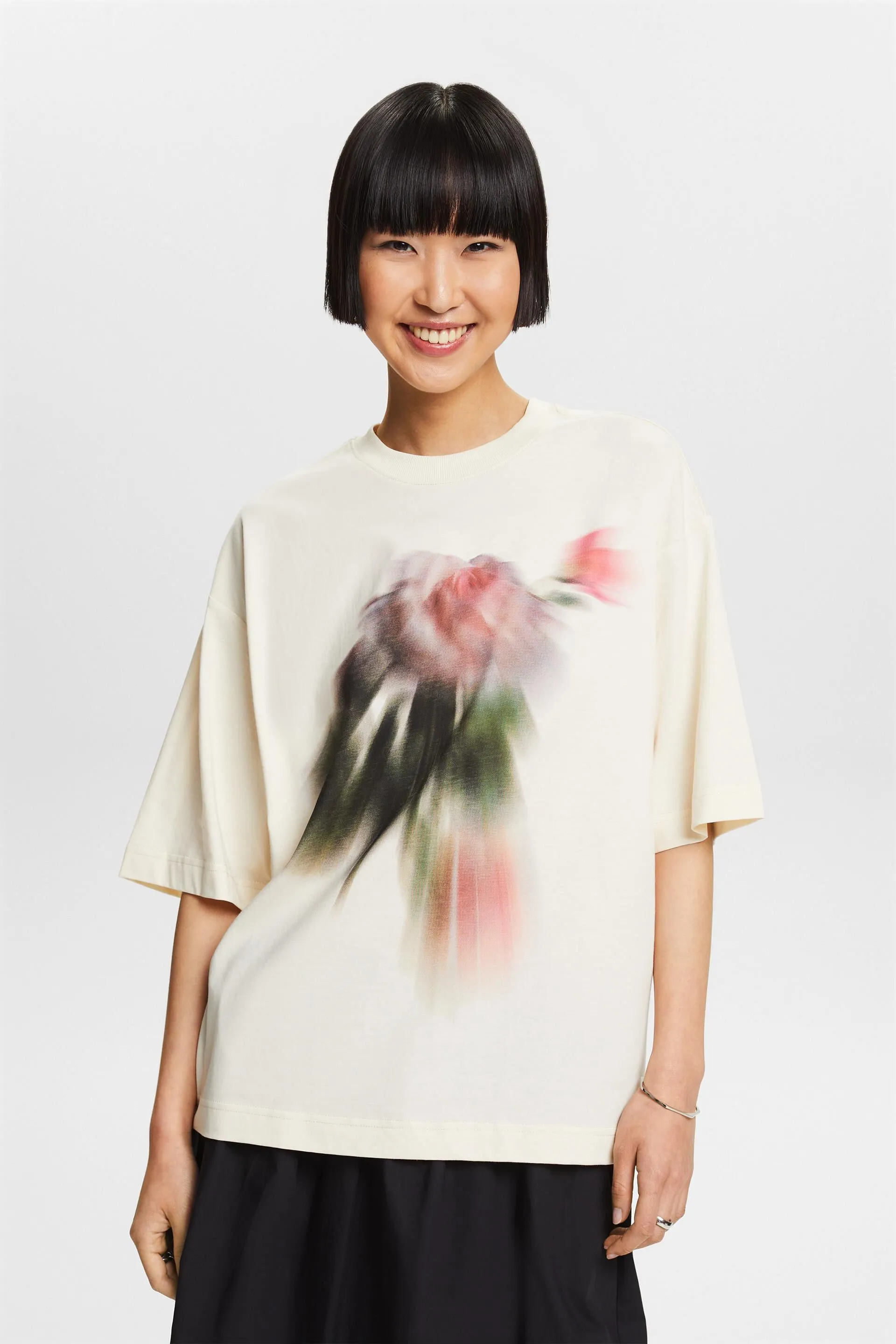 T-shirt oversize con stampa grafica