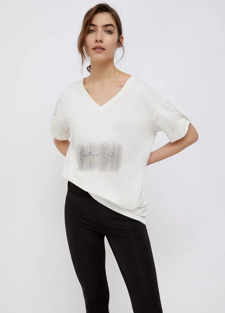 T-shirt oversize ecosostenibile liu jo