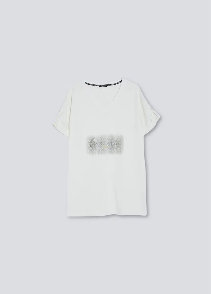 T-shirt oversize ecosostenibile liu jo