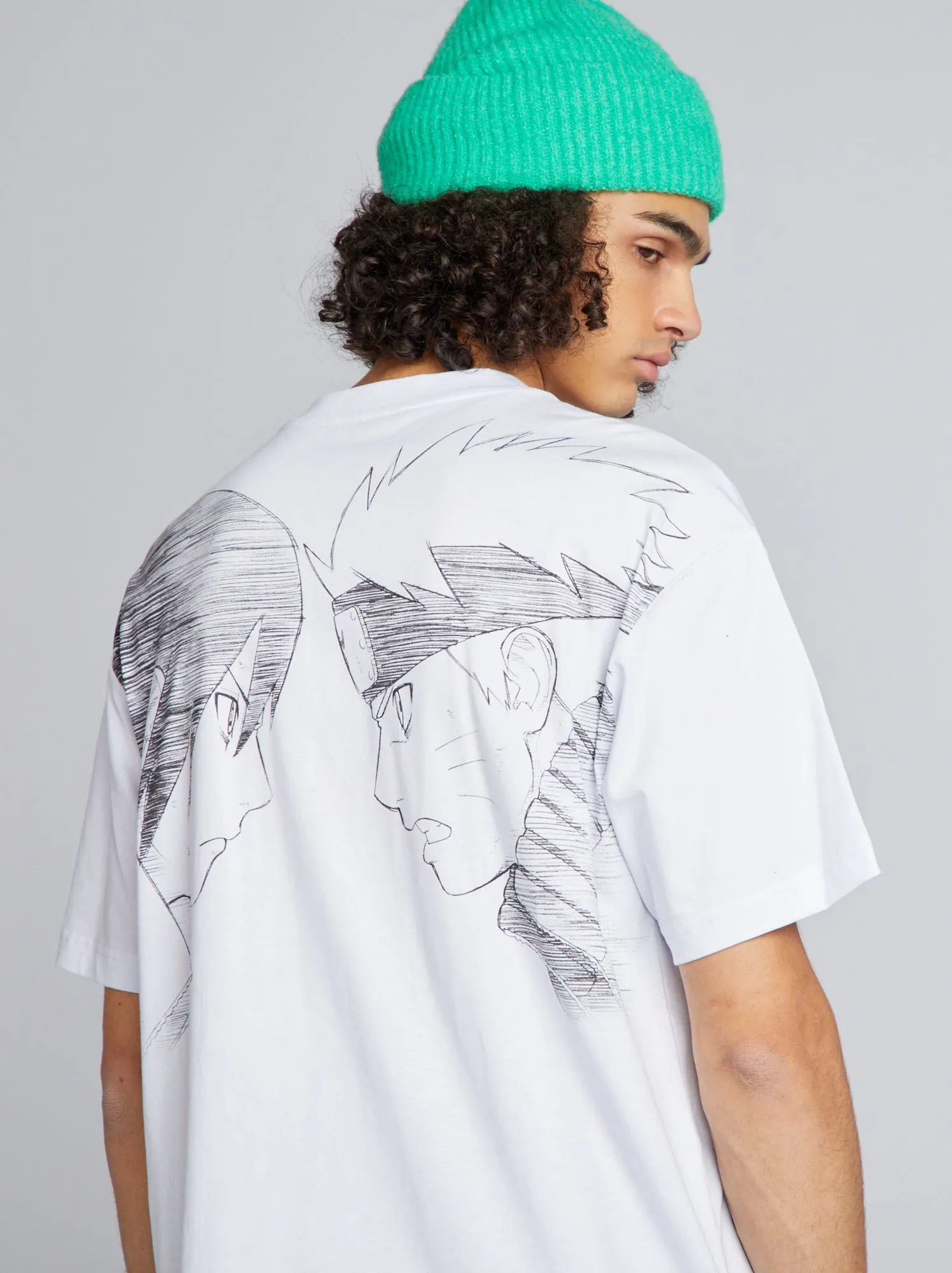 T-shirt oversize 'Naruto' - BIANCO