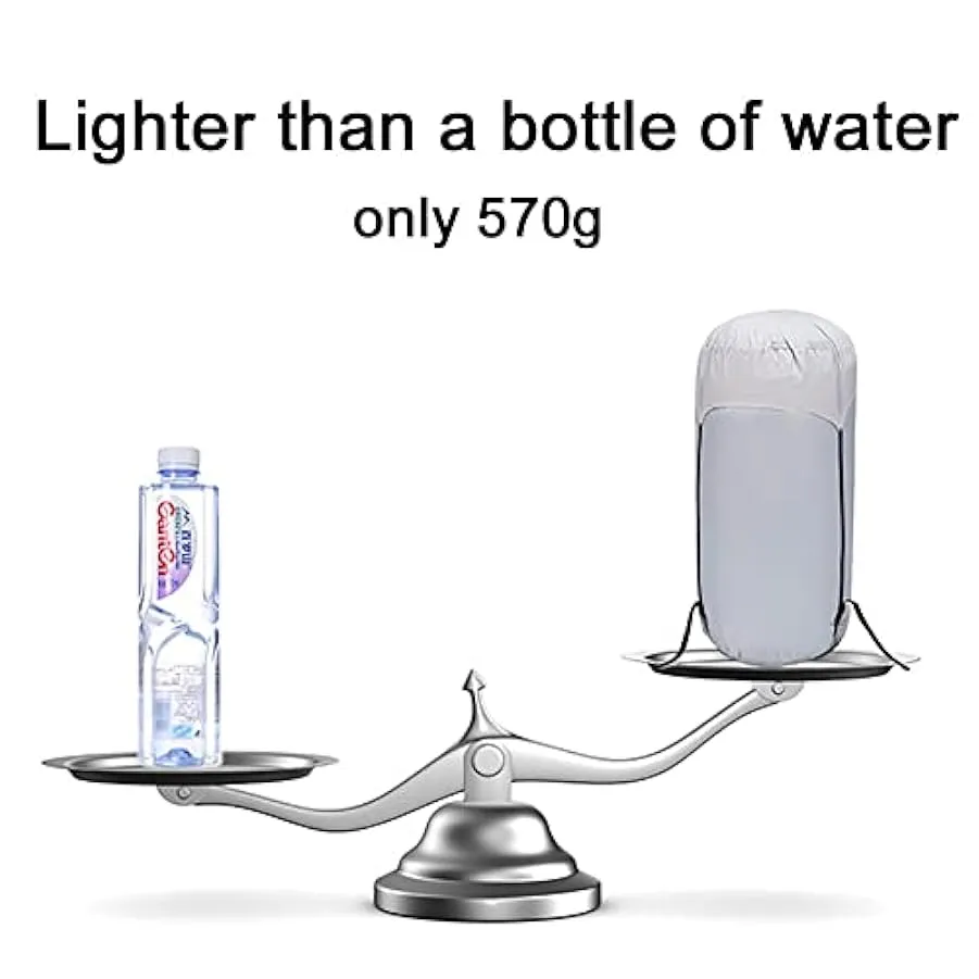 Tentock Sacco a Pelo da Campeggio Caldo Leggero Solo 570 g Impermeabile Rettangolare Sacchi a Pelo in Piuma D’Oca Super Caldo In
