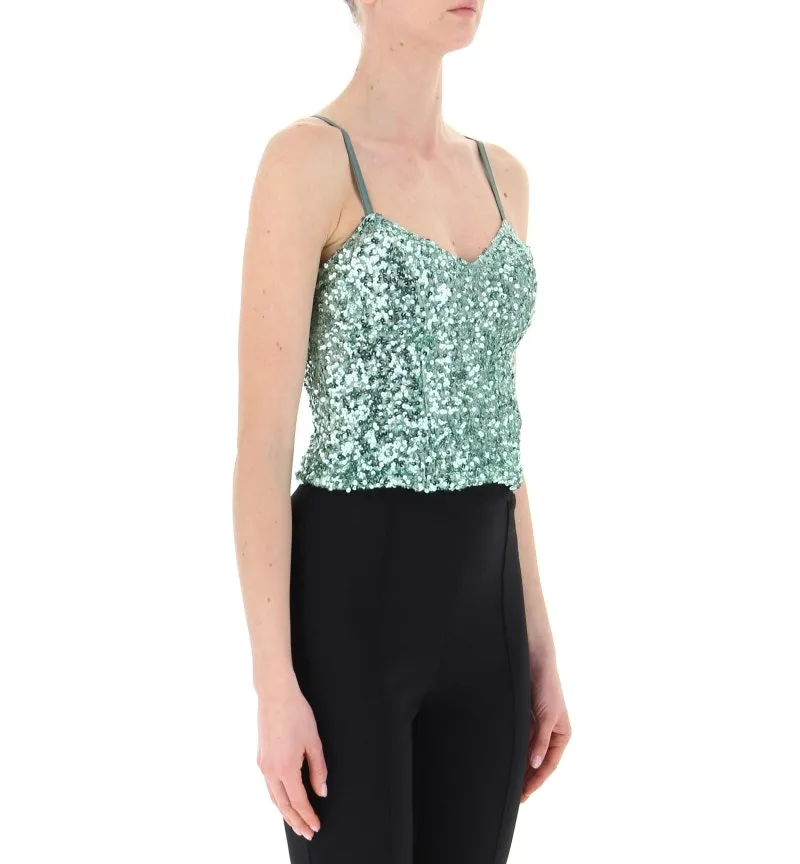 Top in paillettes