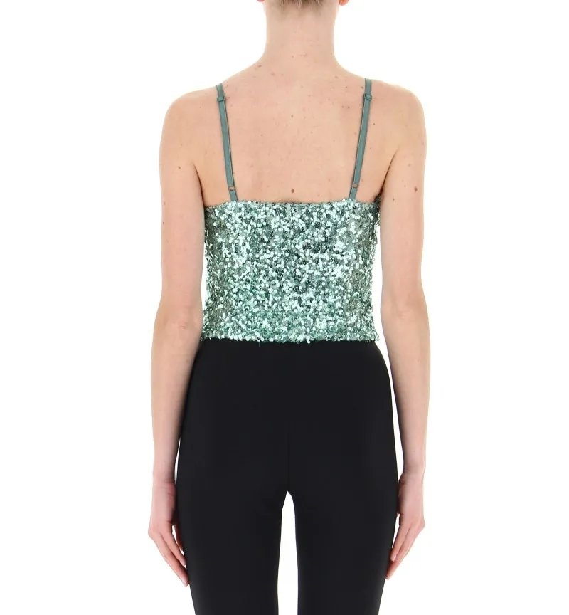 Top in paillettes