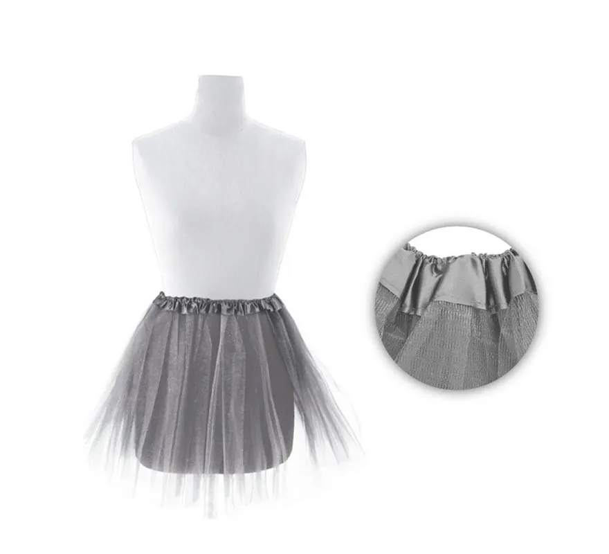 Tutù grigio per bambini di 30 cm