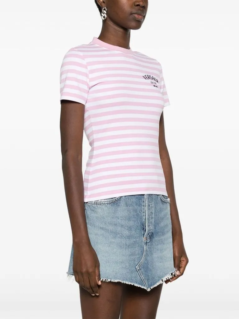 versace T-shirt a righe