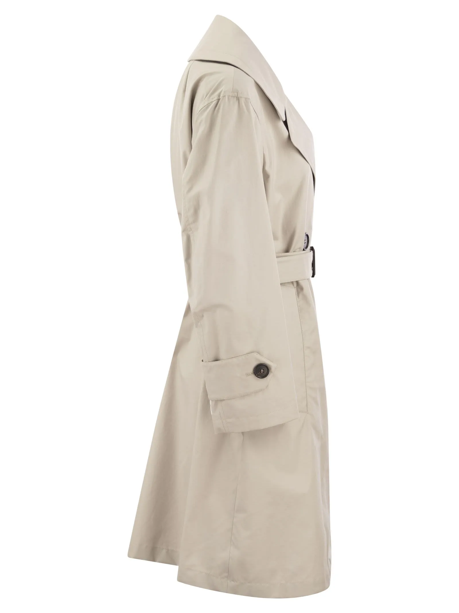 VTRENCH – Trench over in twill di cotone antigoccia
