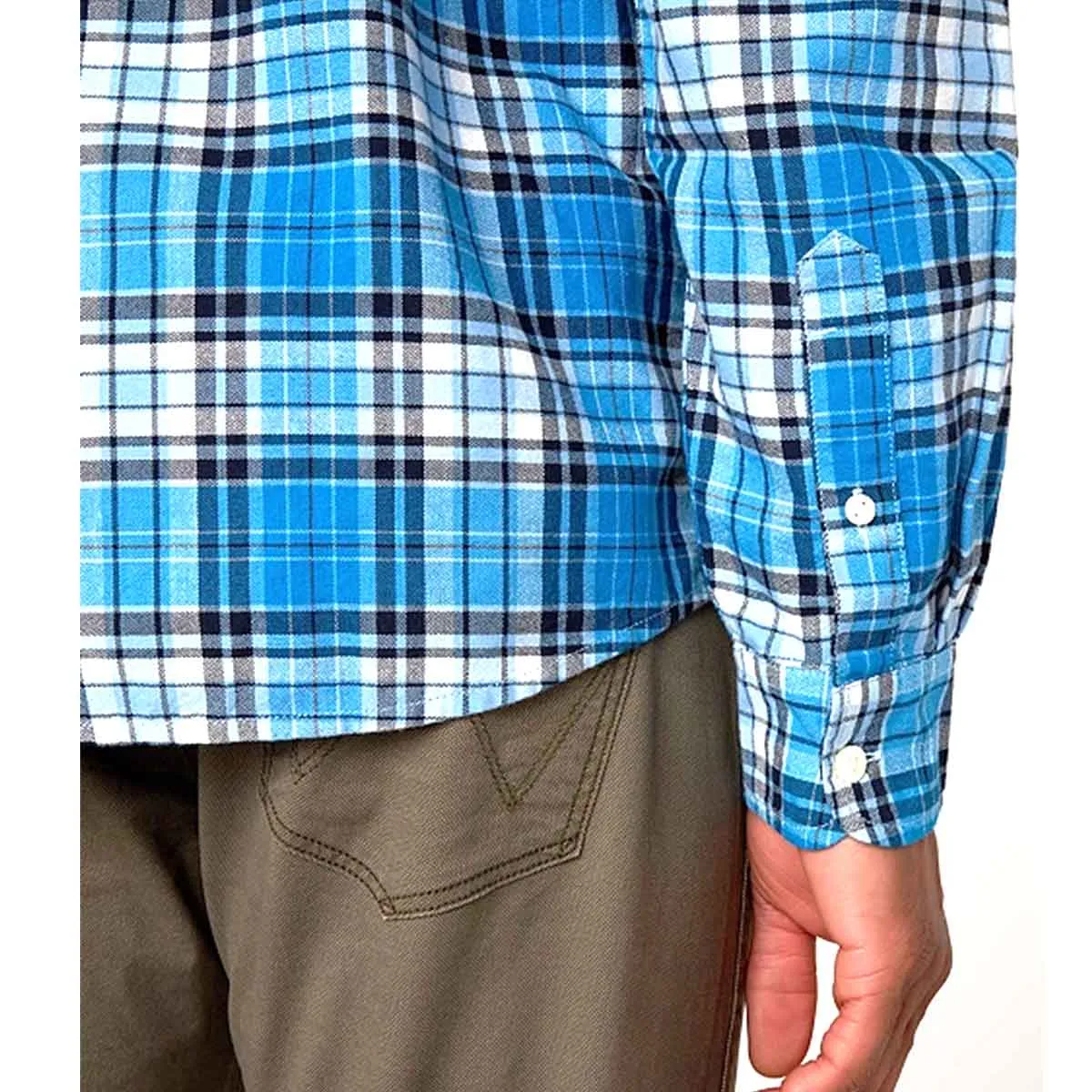 Wrangler camicia manica lunga uomo blu parisian